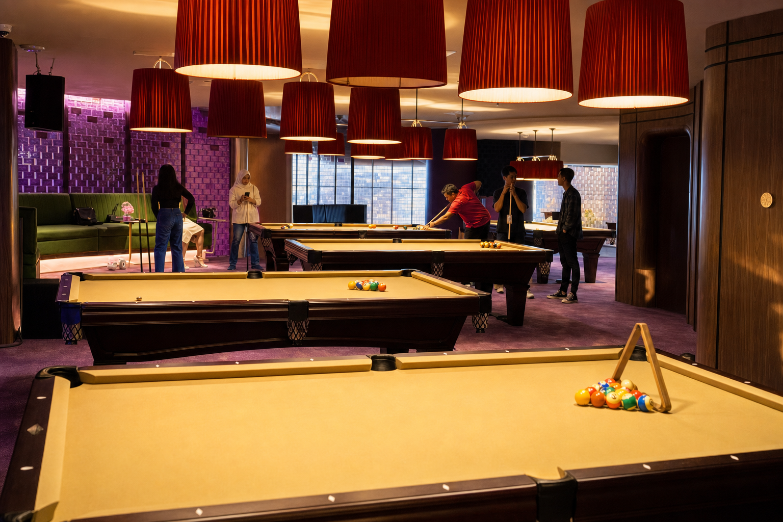 Ruang billiard Dinoyo Oasis
