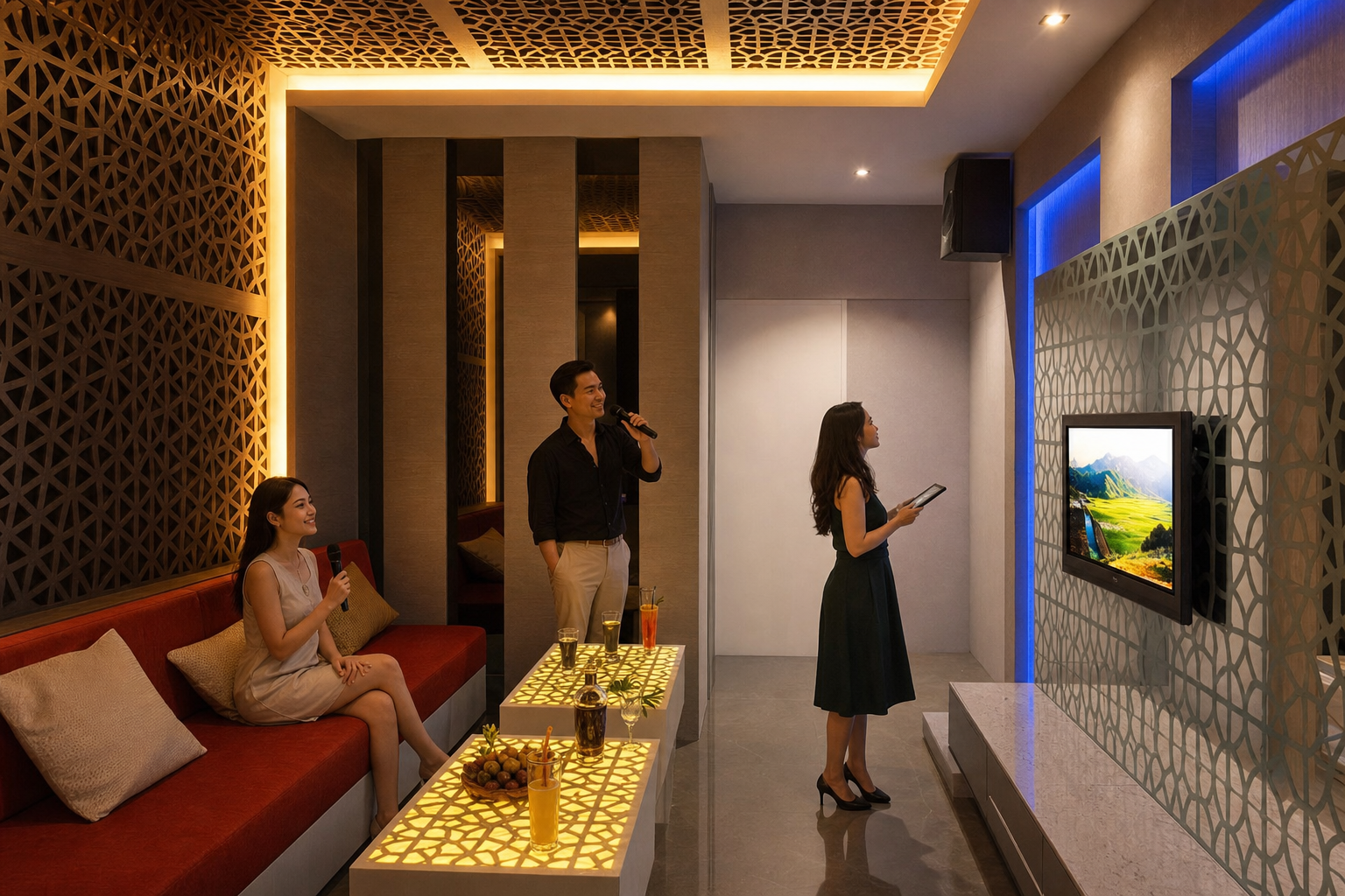 Ruang karaoke Dinoyo Oasis