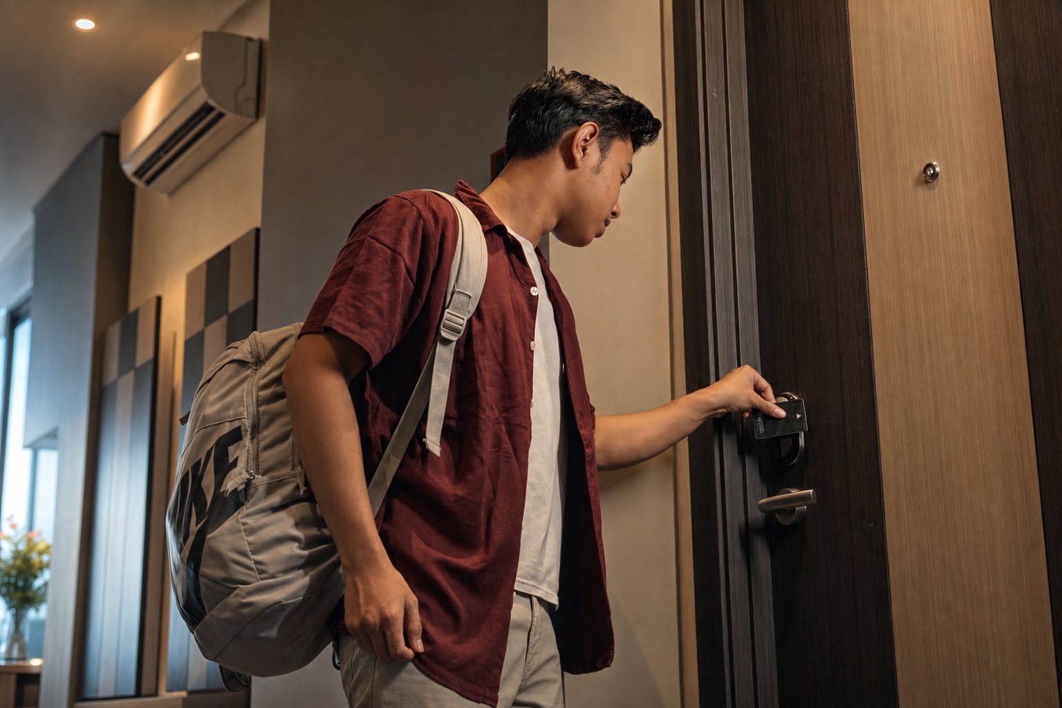 Mahasiswa pulang ke unit 2 Bedroom
